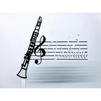 Dortová svíčka Zápich klarinet (možnost jména, věku)