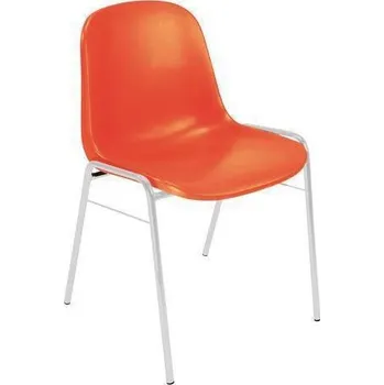 Jídelní židle Manutan Shell oranžová