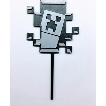 Dortová svíčka Zápich na téma Minecraft #1