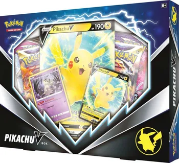Sběratelská karetní hra Pokémon TCG Pikachu V Box set 4x Booster + 3x extra karta