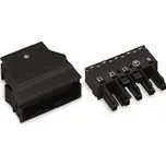 Zdířka s pouzdrem s odlehčením tahu 5pól. černá WAGO 770-105