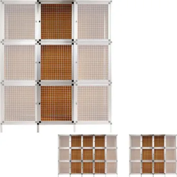 Dodatečný 3 kotcový díl, ke králíkárně 6 nebo 12 kotců hliník, 3 kotce 50x48x180cm.