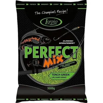 Návnadová surovina Lorpio Perfect Mix kapr/zelený 3 kg