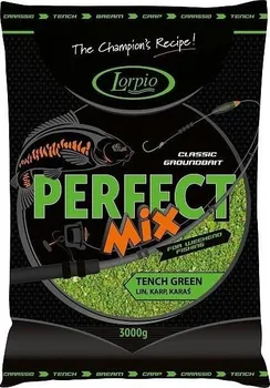 Návnadová surovina Lorpio Perfect Mix kapr/zelený 3 kg