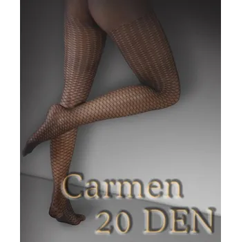 Dámské punčochy doprodej punčochových kalhot Carmen se vzorem, velikost M-XL Varianta: černá M