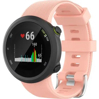 Příslušenství k chytrým hodinkám eses Silikonový řemínek pro Garmin Forerunner 45, Forerunner 45S a SWIM 2 - Růžový