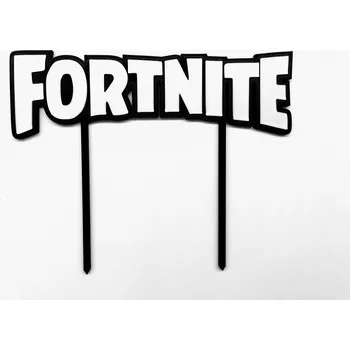 Dortová svíčka Zápich - FORTNITE #06 (nápis/barevný)