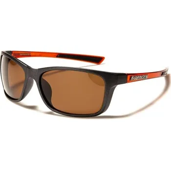 Sluneční brýle NITROGEN WRAP Pánské polarizační brýle Matné Oranžové Olympic eyewear 97k-cube