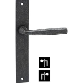 Dveřní kování COBRA SALZBURG KOVANÉ Provedení: PZ LI/RE (klika oboustranná/koule), Povrch: K - kované kování, Rozteč: 92 mm