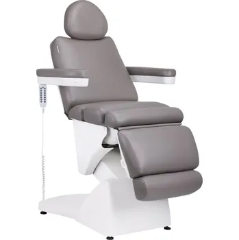 Masážní křeslo Elektrické kosmetické křeslo AZZURRO 878 180*60 cm | 83 kg | šedá