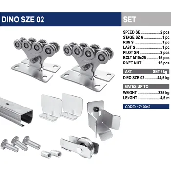 CAIS KIT DINO SZE 02 sada pro samonosnou bránu do 4,5m průjezdu