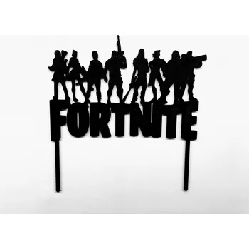 Dortová svíčka Zápich - FORTNITE #02 (postavy,napis)