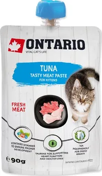 Pamlsek pro kočku Ontario Kitten Tuna Fresh Meat Paste 90 g