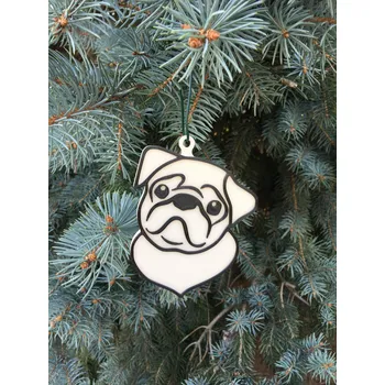 Vánoční dekorace Vánoční ozdoba MOPS #1