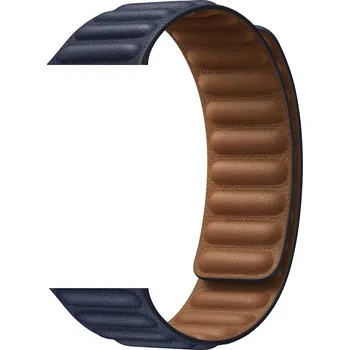 Řemínek na hodinky Řemínek kožený tah pro Apple Watch 42/44/45/46/49mm Barva: Půlnočně modrá, Typ: 10