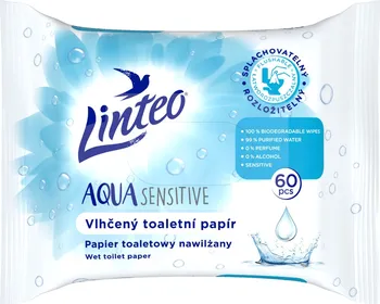 Toaletní papír Linteo Aqua Sensitive vlhčený toaletní papír 60 ks
