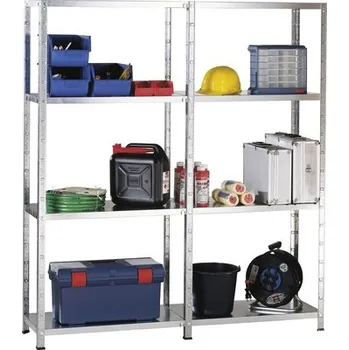 Dílenský regál Kovový regál rozšiřovací Schulte 4506-V 1800x2200x350 mm, 8 polic, nosnost 680 kg, pozinkovaný
