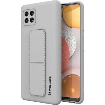 Pouzdro na mobilní telefon Wozinsky Kickstand Case pouzdro / kryt s opěrkou 3v1 pro Samsung Galaxy A22 5G grey