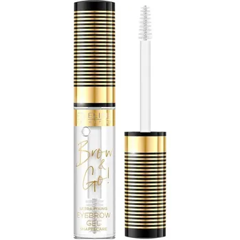 Eveline Cosmetics Brow & Go! Eyebrow Gel Transparentní fixační gel na obočí 6 ml