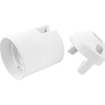 Objímka na žárovku Desko 1351-13400 Objímka E27 bílá (termoplast)