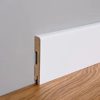 Obklad Podlahová lišta MDF Foge LB1 120 bílá polmat
