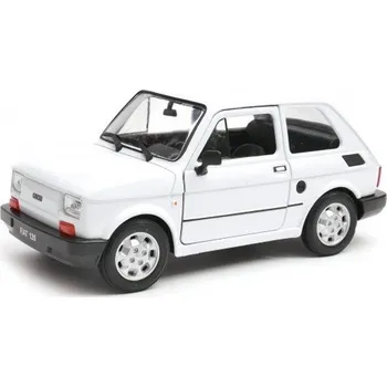 autíčko Welly Fiat 126 Bílý 1:21