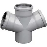 Odbočka dvojitá 87° HTDA 75/50/50 mm, PP, vnitřní kanalizace