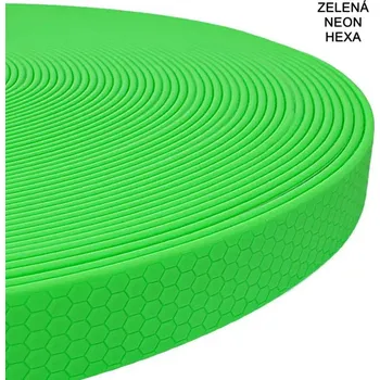 Vodítko pro psa RAK-Brno Stopovačka Hexa - zelená neon Délka: 1 m, Ucho: Ne, Šířka: 16 mm