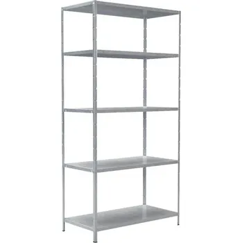 Dílenský regál Kovový regál Schulte 4527-V 2000x1000x500 mm, 5 polic, nosnost 425 kg, pozinkovaný