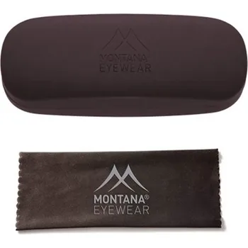 Montana pevné kovové pouzdro na brýle + mikroutěrka Hnědé Montana 97k-cube