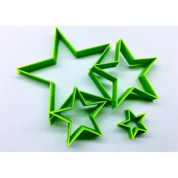 Vánoční dekorace Vánoční hvězda #1 - sada vykrajovátek - 4 ks