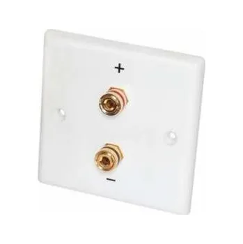 Audio kabel Audiotechnika Dynavox Wall Terminal Mono Bílá