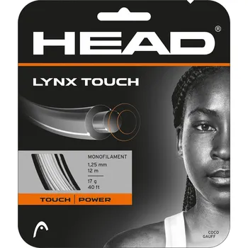 Struna na výplet tenisové rakety Tenisový výplet Head Lynx Touch Transparent Black Set (12 m) 1,25 mm