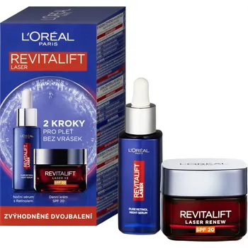 Kosmetická sada L'Oréal Paris 2 kroky pro pleť bez vrásek dárková sada