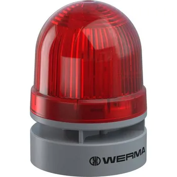 Poplachová siréna Werma Signaltechnik signální osvětlení Mini TwinLIGHT Combi 12VAC/DC RD 460.110.74 červená 12 V/DC 95 dB