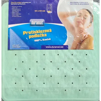 Protiskluzová podložka BO-MA Protismyková podložka do sprchovacích koutů 54x54 cm zelená BARVA: Zelená, ROZMĚR: 54x54 cm