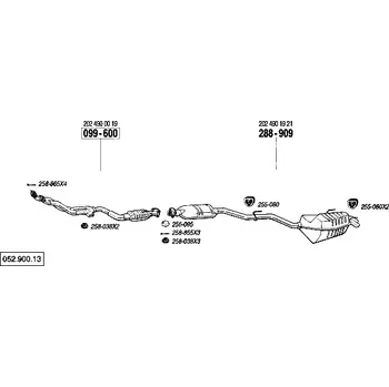 Katalyzátor katalyzátor výroba AS/BM Bosal 99-600A