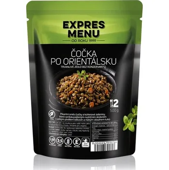 Hotové jídlo EXPRES MENU Čočka po orientálsku 2 porce