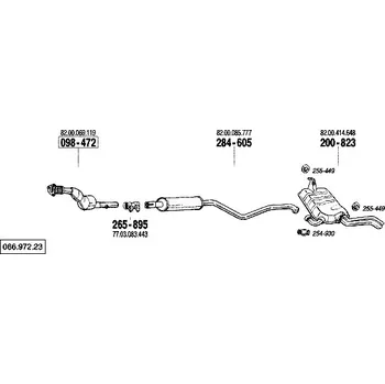 Katalyzátor katalyzátor výroba AS/BM Bosal 99-445A