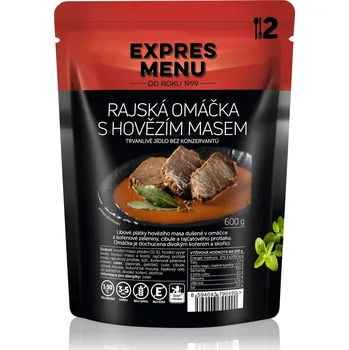 Hotové jídlo EXPRES MENU Rajská omáčka s hovězím masem