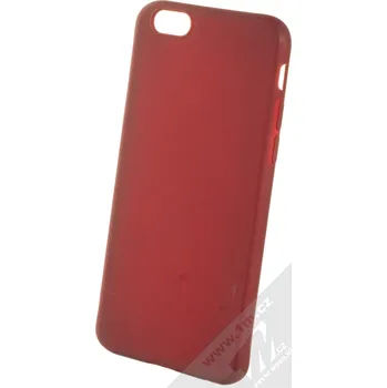 Pouzdro na mobilní telefon 1Mcz Matt TPU ochranný silikonový kryt pro Apple iPhone 6, iPhone 6S tmavě červená (dark red)