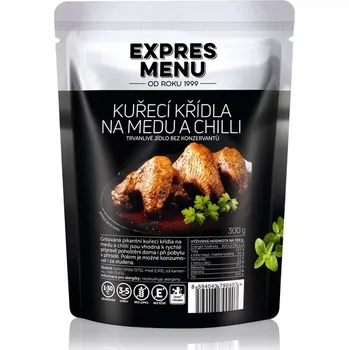 Hotové jídlo EXPRES MENU Kuřecí křídla na medu a chilli 1 porce