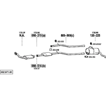 Katalyzátor katalyzátor výroba AS/BM Bosal 99-868A