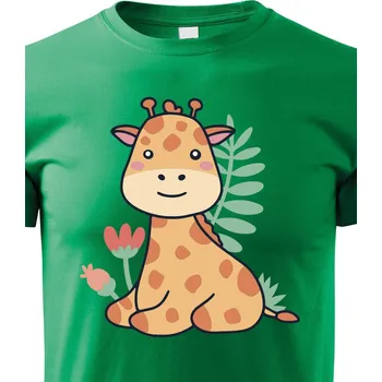 Chlapecké tričko Dětské triko Žirafa, Barva Zelená, Velikost 158 cm/12 roků, Canvas Dětské tričko Bezvatriko.cz 1085
