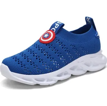 Dětská treková obuv Čína Dětské prodyšné tenisky - Capitan America Barva: modrá, Velikost: 37