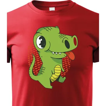 Chlapecké tričko Dětské triko Dráček 2, Barva Červená, Velikost 158 cm/12 roků, Canvas Dětské tričko Bezvatriko.cz 1077 - DTF/DTG