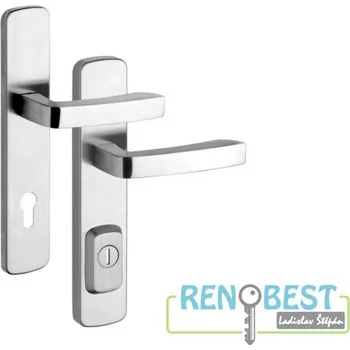 ROSTEX Bezpečnostní kování RX 4 ASTRA Rozteč: 90 mm, Provedení: klika/klika, Povrchová úprava: chrom nerez