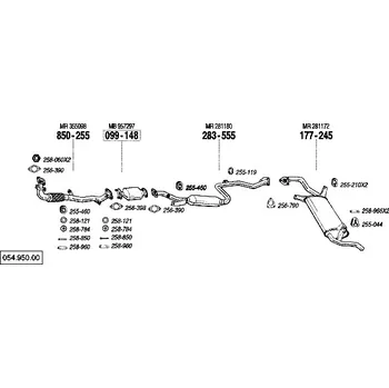 Katalyzátor katalyzátor výroba AS/BM Bosal 99-148A