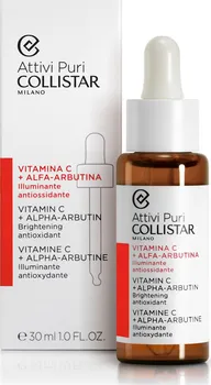 Pleťové sérum Collistar Attivi Puri Vitamin C + Alfa-Arbutina rozjasňující pleťové sérum 30 ml