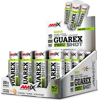 Sportovní výživa Amix Guarex Energy & Mental SHOT 20x60 ml Příchuť: mojito